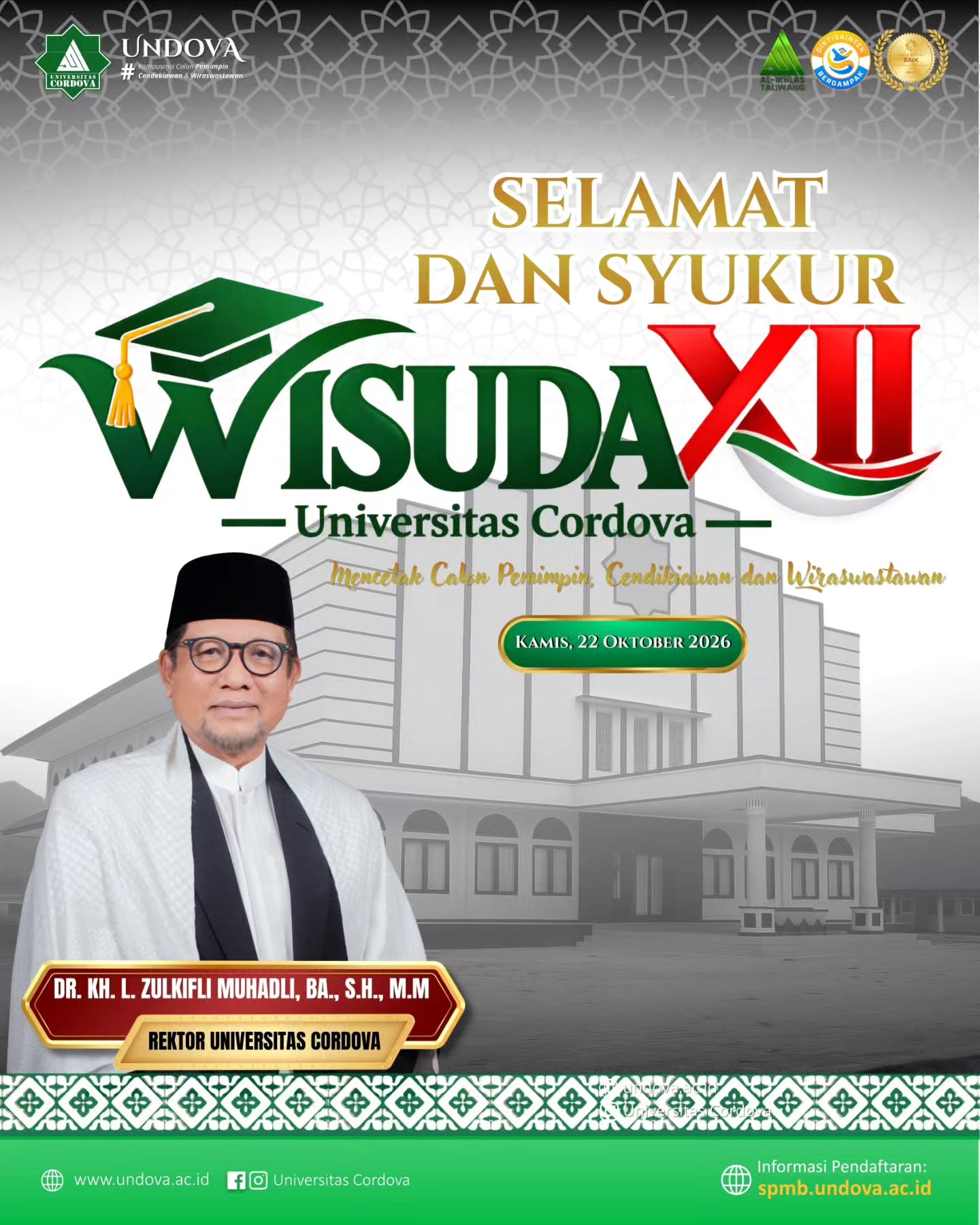 🎓✨ SELAMAT DAN SUKSES WISUDA XII UNIVERSITAS CORDOVA!✨🎓