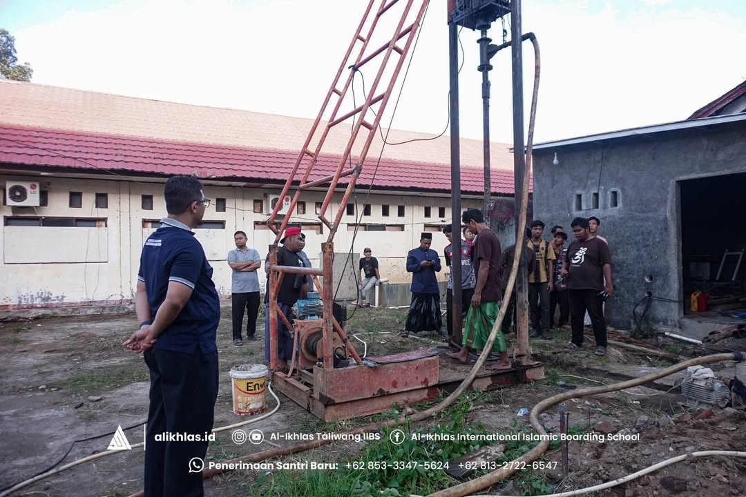 Awal Pengeboran Sumur Bor 100 Meter Pondok Pesantren Al-Ikhlas Taliwang#